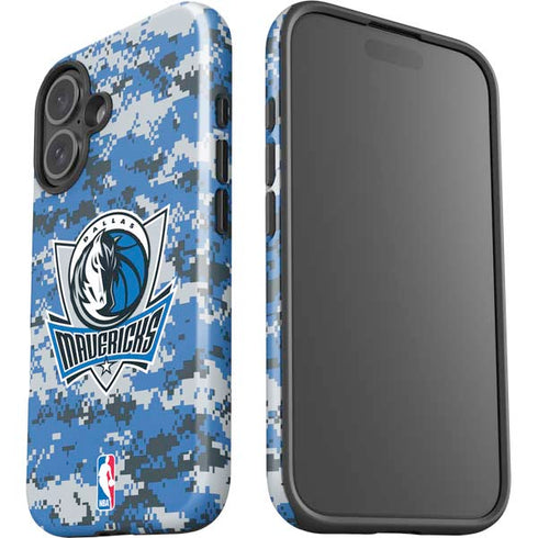 NBA Dallas Mavericks Digi Camo iPhone 16 Impact Case